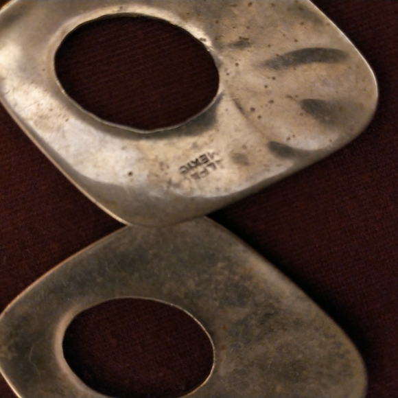 Large Alpaca SS abalone earrings - Picture 3 of 3